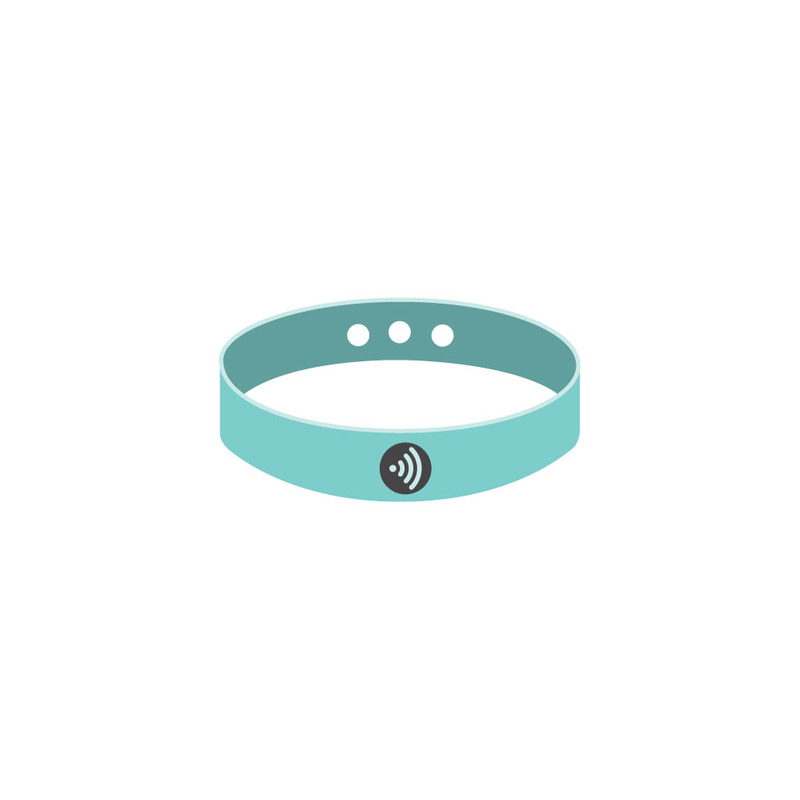 Modern NFC Smart Bracelet Icon for Wearable Tech UI Design - Features Image 1