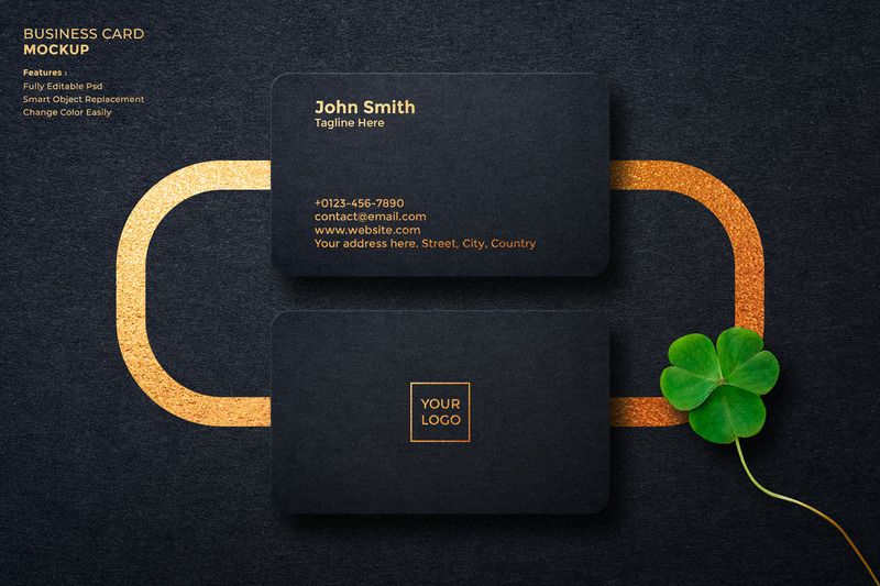Luxury Business Card Mockup Design Template - Features Image 1