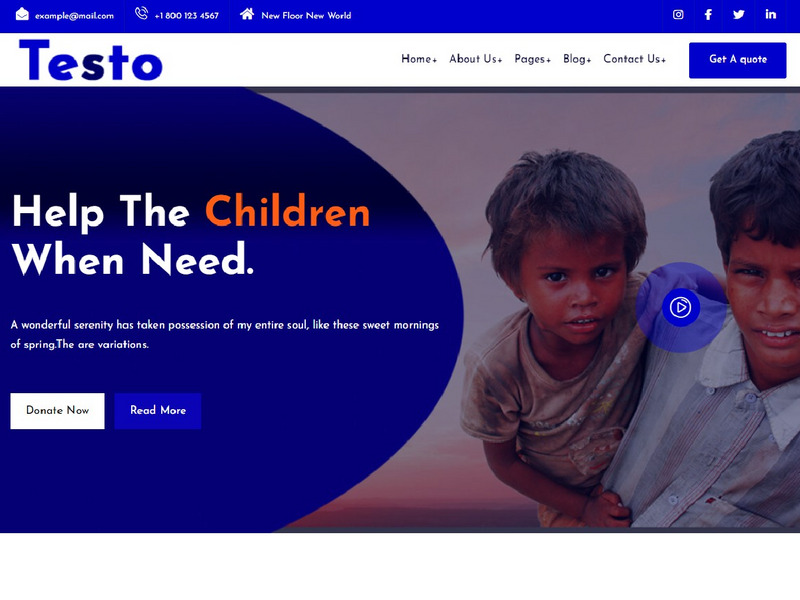 Testo– Thème Wordpress Elementor Charity à but non lucratif - Caractéristiques de l’image 1
