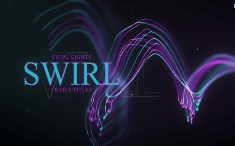 Swirl Light Trail Titles Logo Reveal- After Effects Templates - Features Image 1