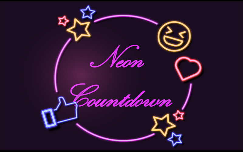 Neon Digital Countdown-After Effects 模板 - Features Image 1