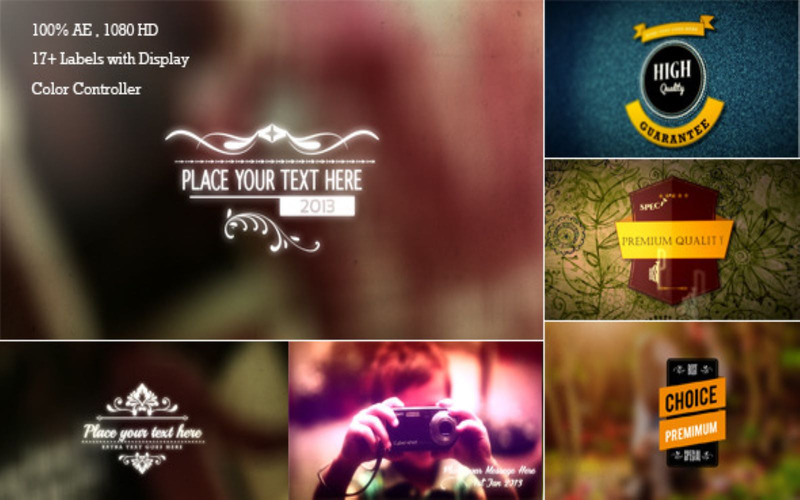 Retro Başlıklar ve Etiketler- After Effects Şablonları - Features Image 1