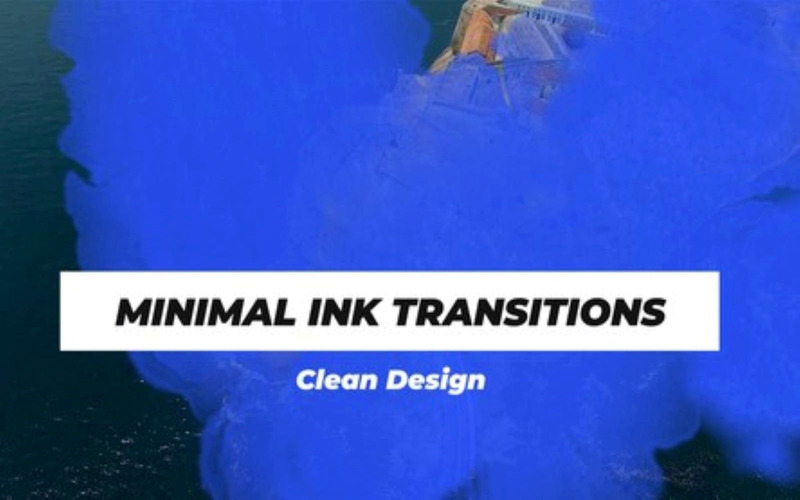 La transición mínima de tinta: plantillas de After Effects - Características Imagen 1