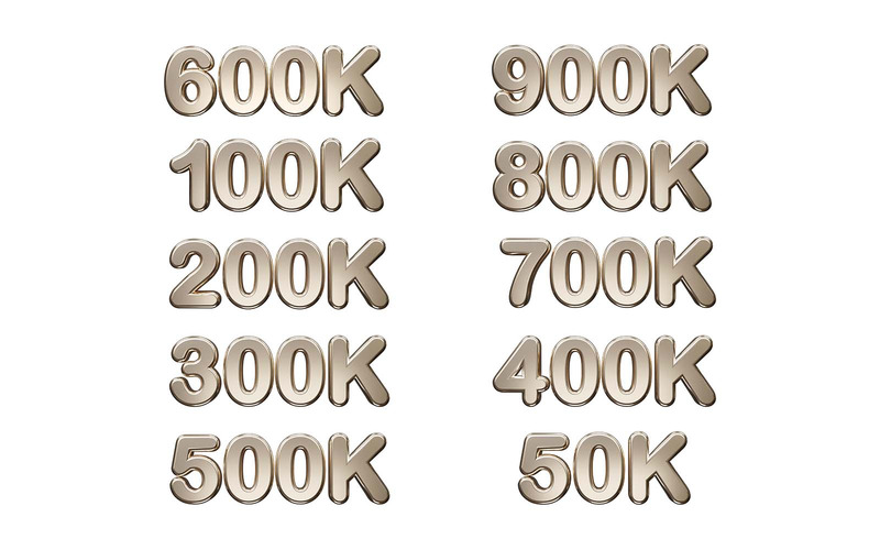 Follower text 3d rendering vector illustration - Features Image 1