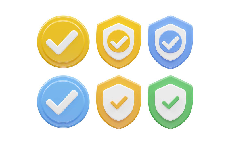 Verified icon 3d rendering vector illustration - Features Image 1