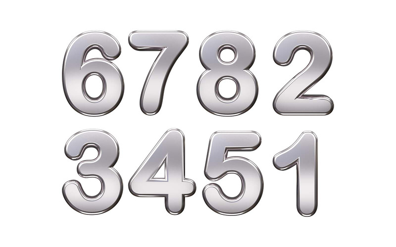 Nummertext 3D-rendering vektorillustration - Features Image 1