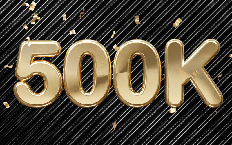 Video in movimento con animazione del testo celebrativo da 500k - Caratteristiche Immagine 1