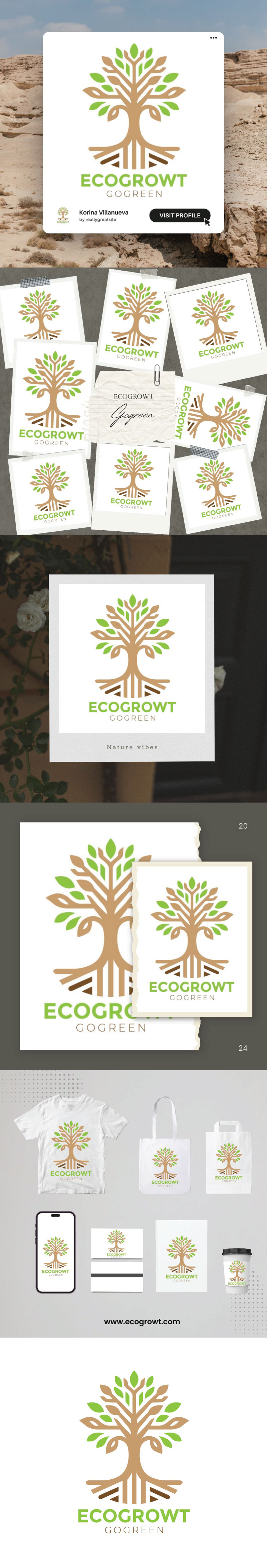 Timeless Tree Logo Template - Features Image 1