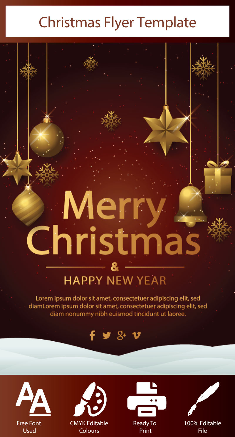 Örömteli kívánságok és ünnepi örömök: Boldog karácsonyi sablon A4-es ünnepségekhez! - Features Image 1