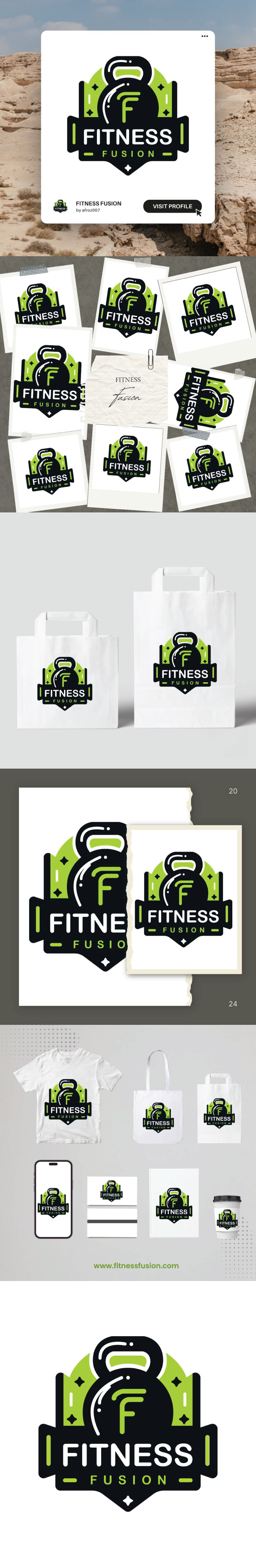 Fitness Fusion: Holistic Fitness Programs for Mind and Body Wellness Logo Design - Features Image 1