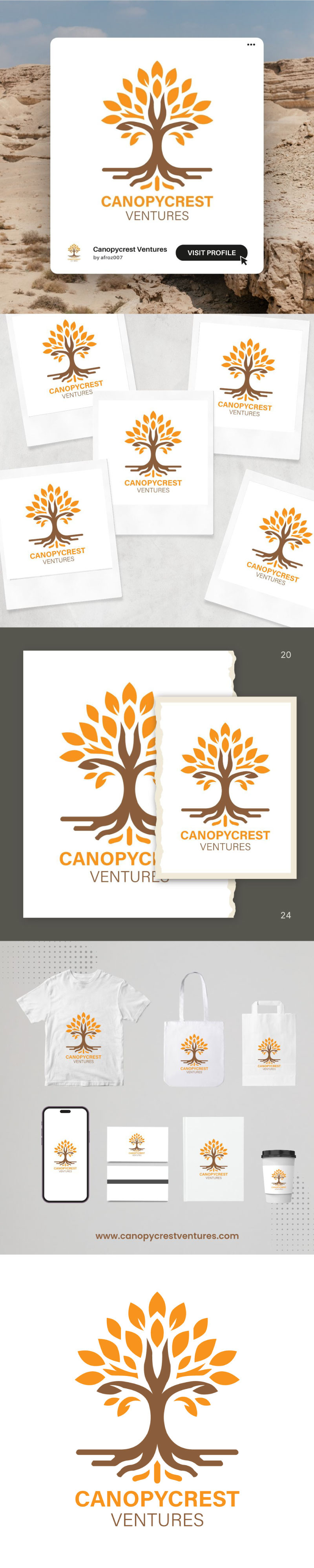 Modello di logo professionale per albero: design vettoriale di alta qualità per il branding - Caratteristiche Immagine 1