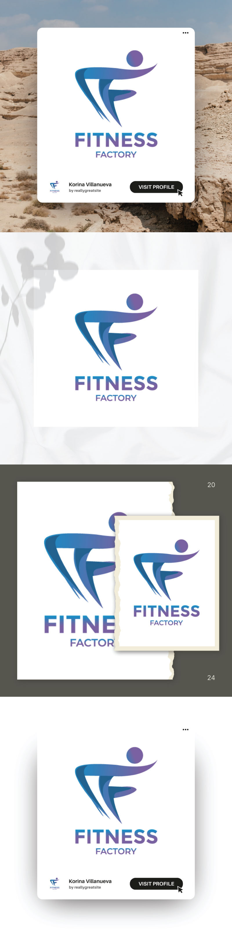 Design del logo audace ed energico per le aziende di fitness e salute - Caratteristiche Immagine 1