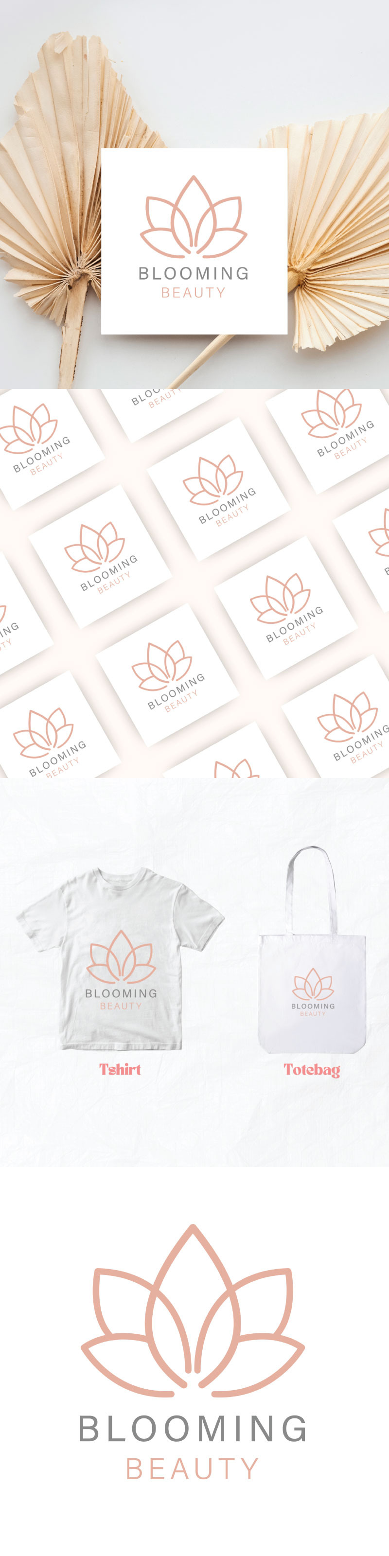 Blooming Beauty-logotypmall – Elegant, redigerbar och färdig att använda vektordesign - Features Image 1