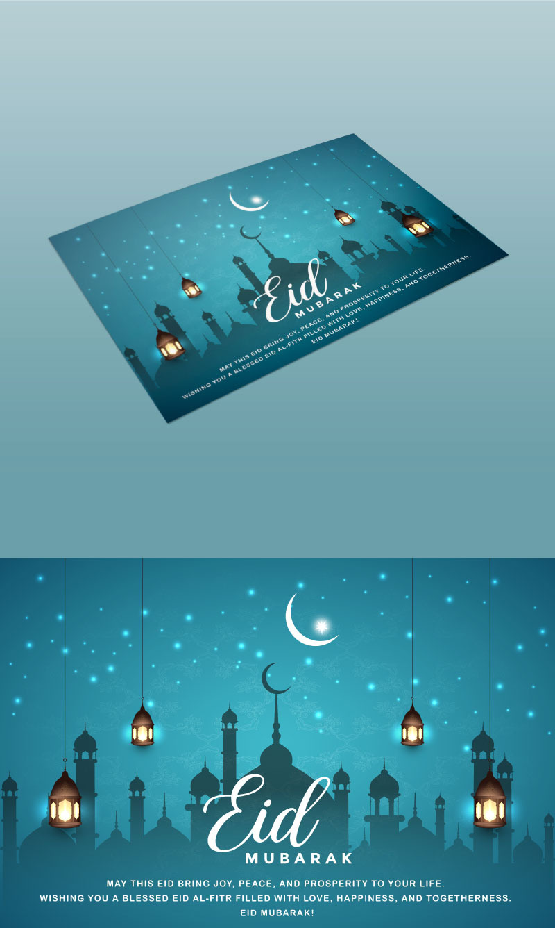Luxury Ramadan Eid Mubarak Template – Stunning Islamic Artwork - Features Image 1