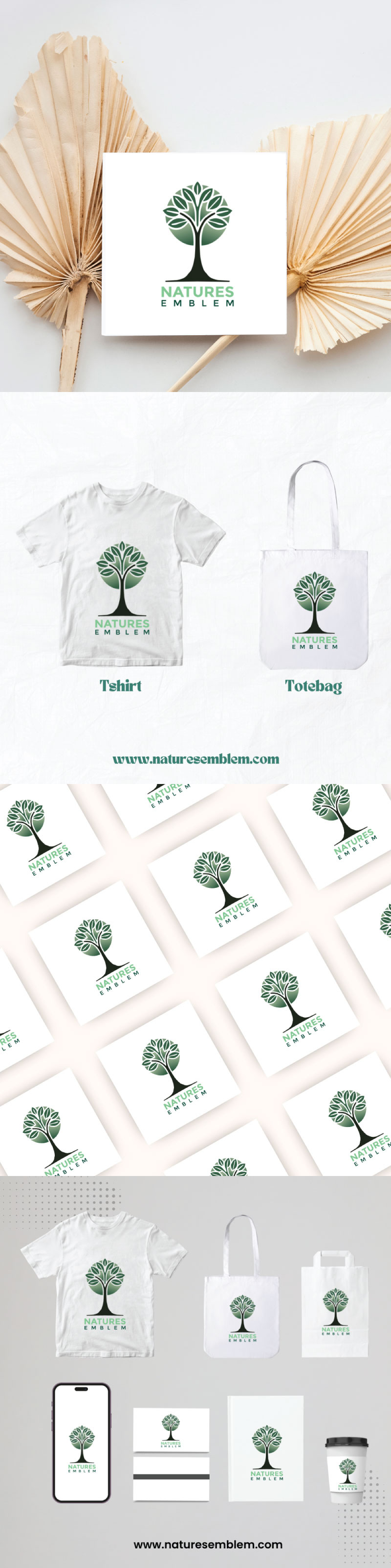 Modèle de logo d'arbre naturel élégant - Caractéristiques de l’image 1