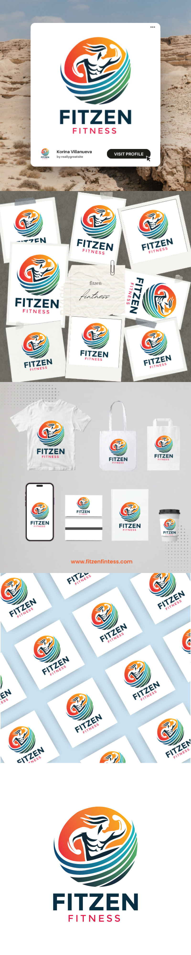 Modern Fitness Logo Design for Gyms, Trainers, and Health Brands - Features Image 1