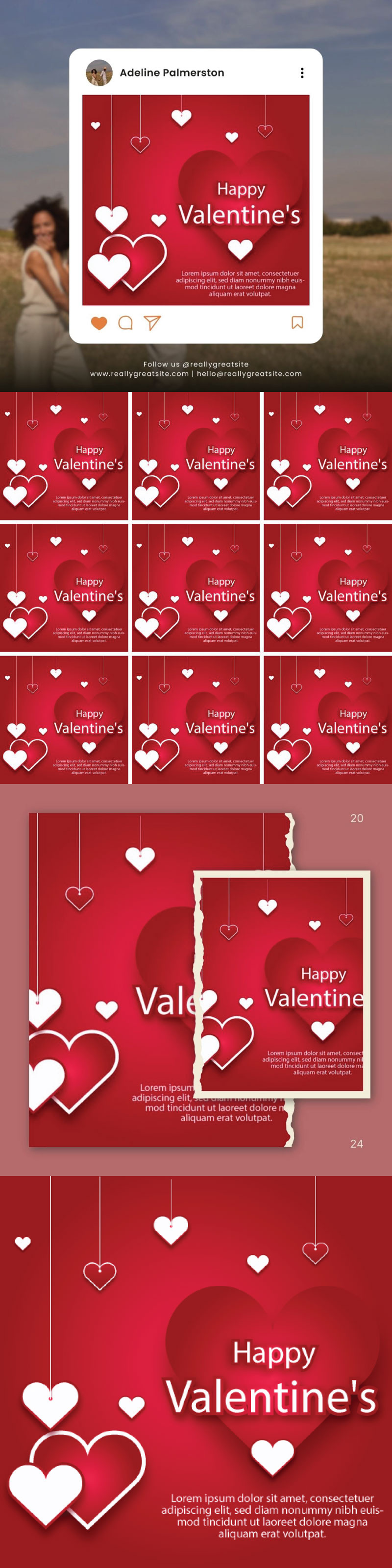 Valentine’s Day Flyer Template – Design Your Perfect Love Story - Features Image 1