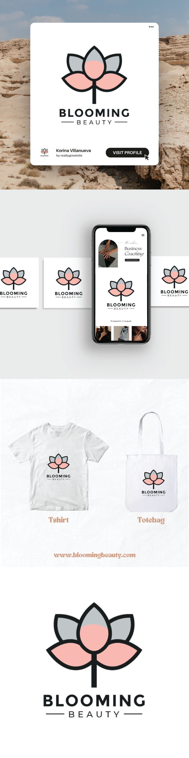 Blooming Beauty Logo Template: Sophisticated and Eye-Catching for Your Business - Features Image 1