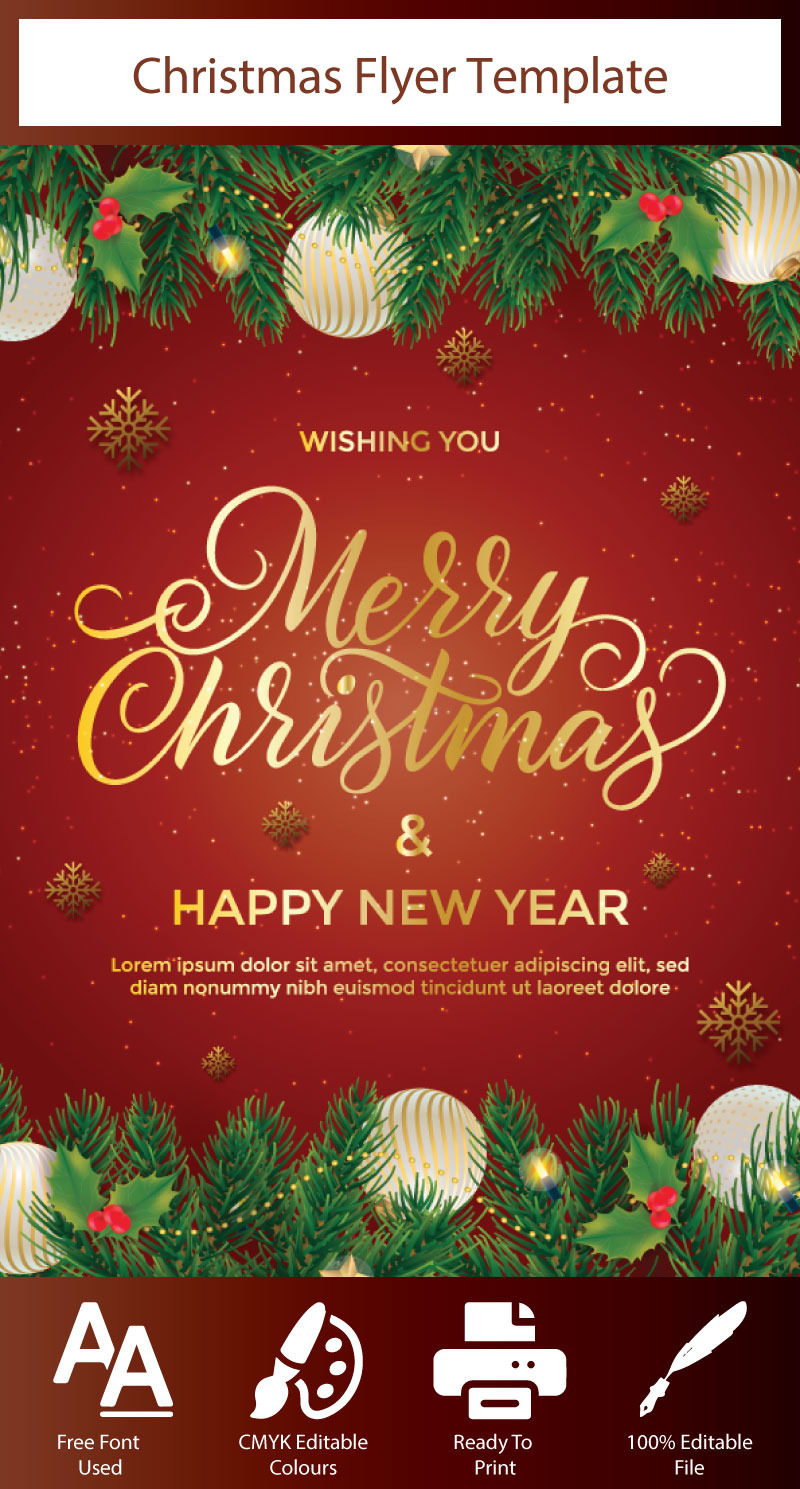 Örömteli hír: a karácsonyi vidámság ünnepe ezen az A4-es méretű ünnepi sablonon! - Features Image 1