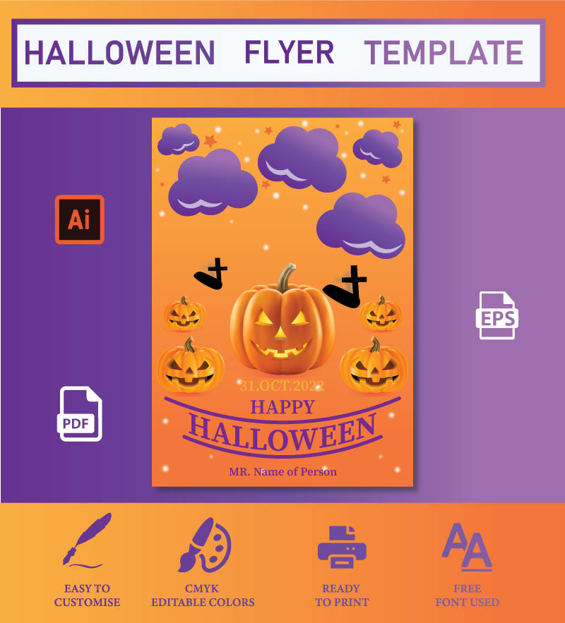 Halloween reklambladsmall - reklamblad - Features Image 1