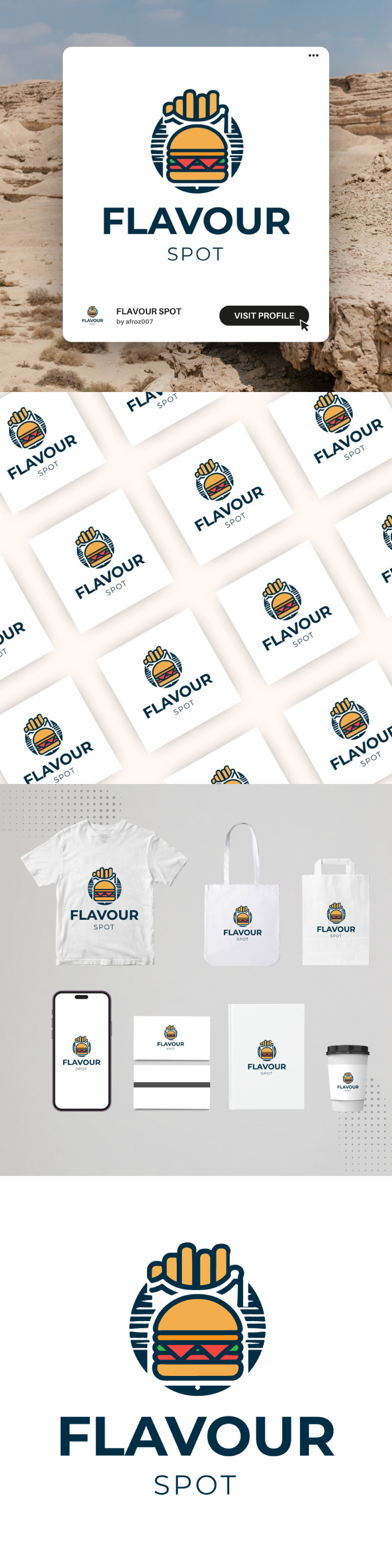 Flavour Spot-logosjabloon – perfect voor snelle hapjes en food-apps - Features Image 1