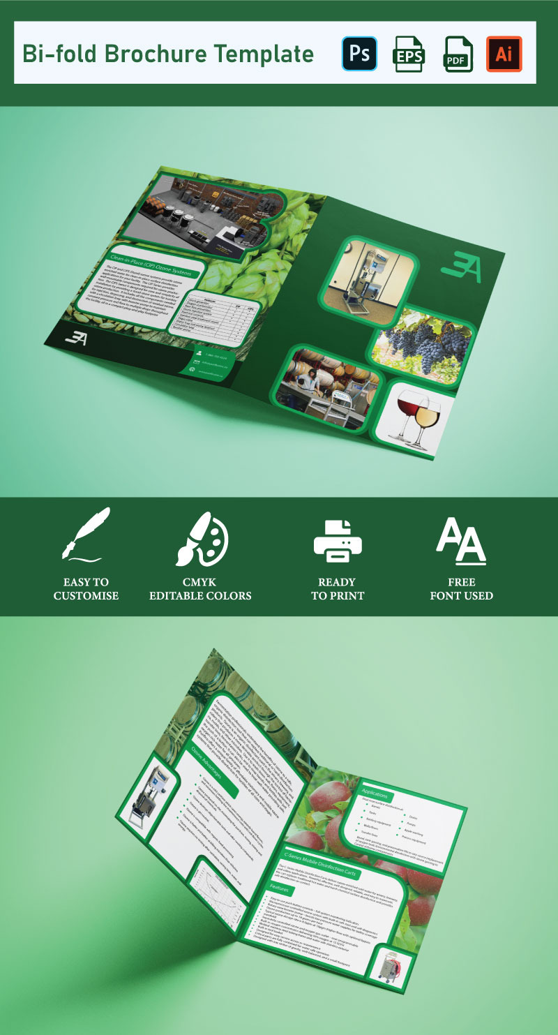 Modelo de Brochura com Duas Dobras de Agricultura - Brochura - Features Image 1
