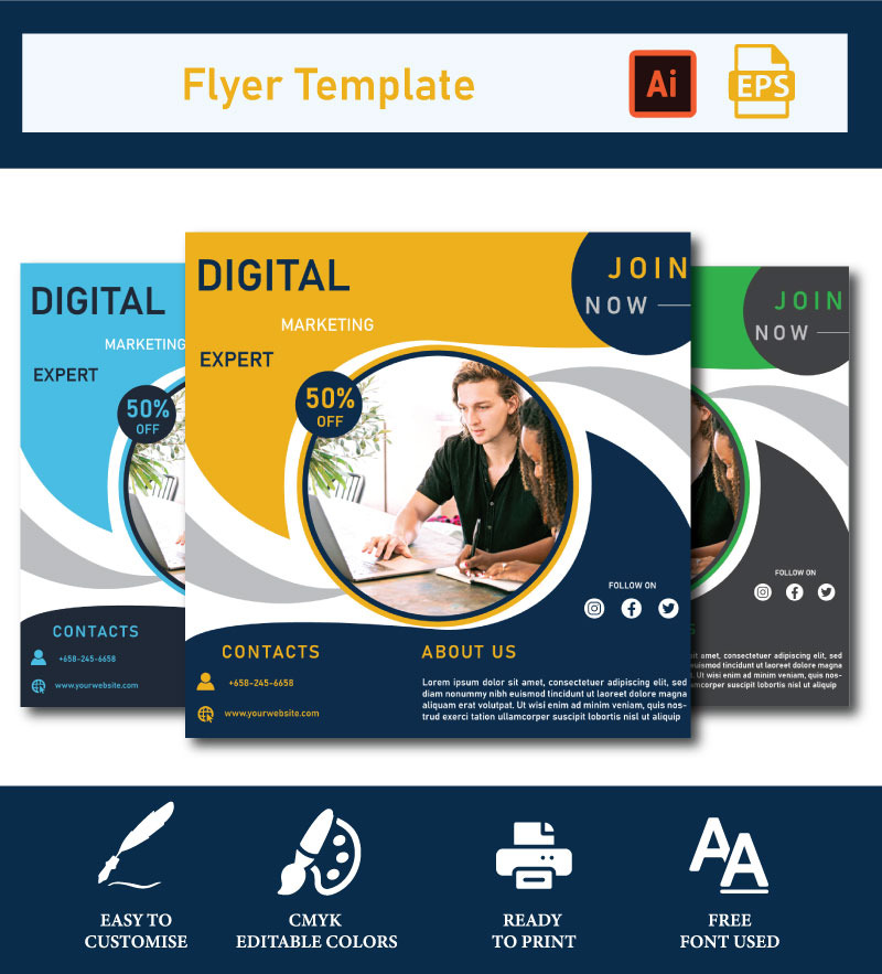 Publicação de folheto de marketing digital – Design de mídia social envolvente e profissional - Features Image 1