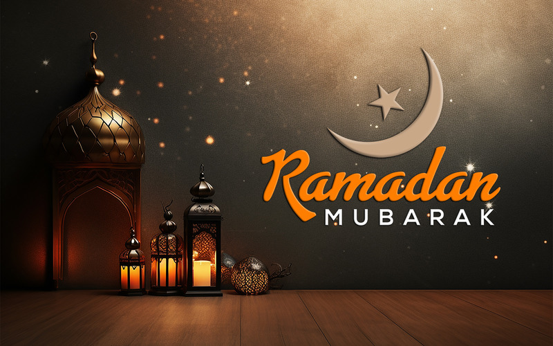 Ramadan | Ramadan greeting wall art illustration | Ramadan invitation design | ramadan banner design - Features Image 1