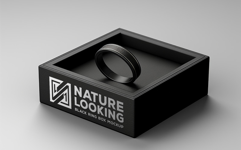 Blank box mockup_ring box Mockup_product box mockup_delivery box mockup_shipping box mockup - Features Image 1