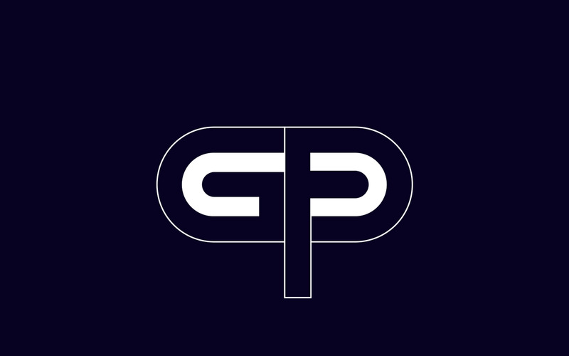Logo Gp - pierwsza litera Gp lub Pg Logo Vector Design - Obraz funkcji 1