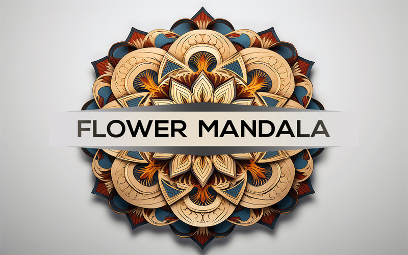 Zeichen-Mandala-Design | Mandala-Identitätsdesign | 3D-Mandala - Eigenschaften Bild 1