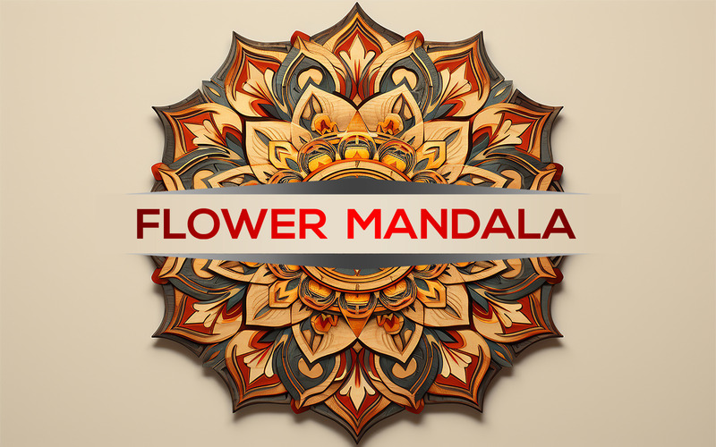 Segno disegno mandala | disegno dell'identità mandala | Mandala del fiore 3D - Caratteristiche Immagine 1
