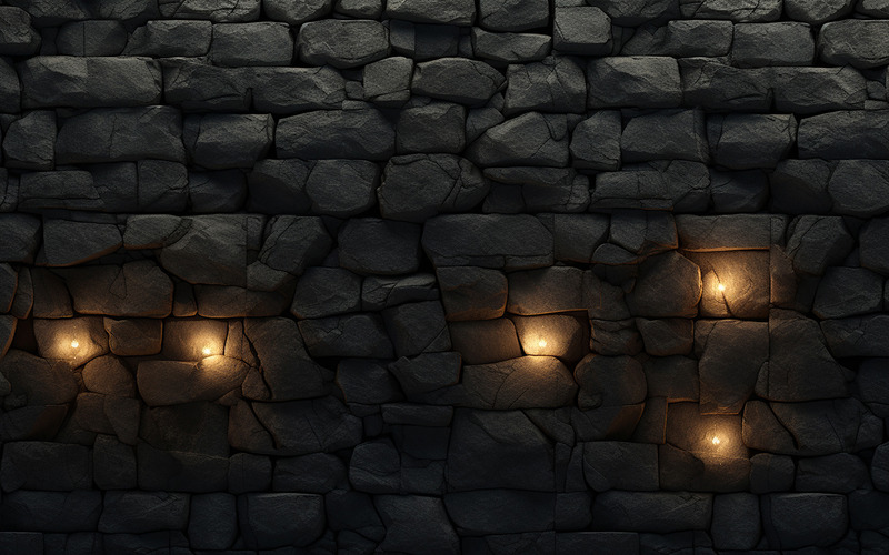 Dark stone wall pattern background - Features Image 3