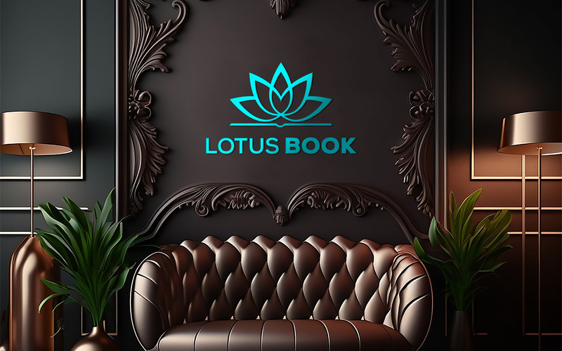 Brown interior Logo Mockup | Brown board mockup - Features Image 1