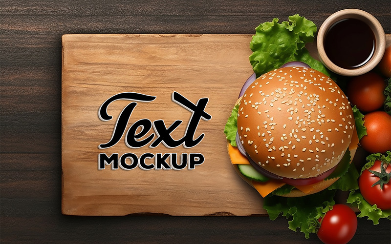 Mockup di annunci di ristoranti di hamburger | Mockup di annunci di hamburger | modello di hamburger | modello di presentazione dell'hamburger - Caratteristiche Immagine 3