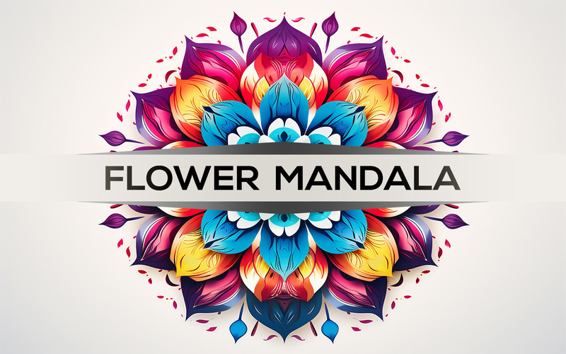 Blommig mandala | färgglad mandala design | blommig blomma | färgglad blomsterkonst - Features Image 1