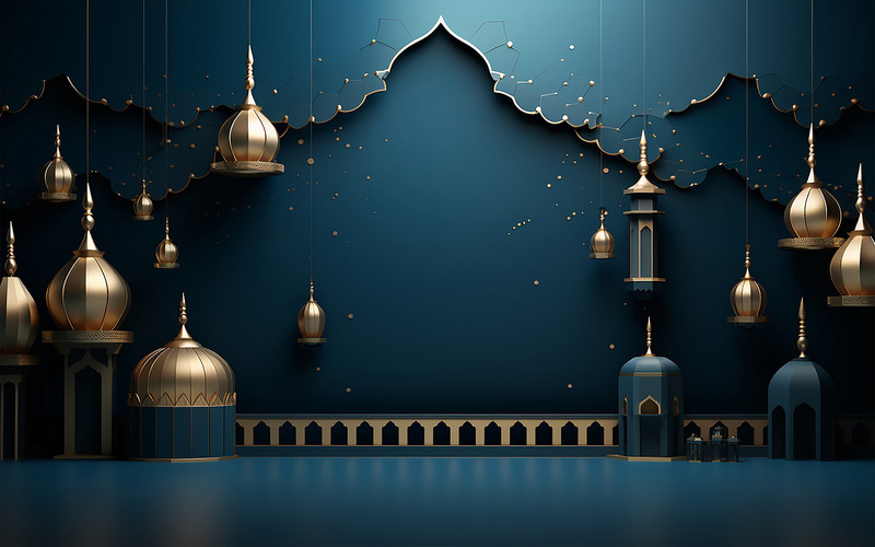 Islamic wall art design_islamic luxury wall background_islamic backgrounds design bundle - Features Image 2