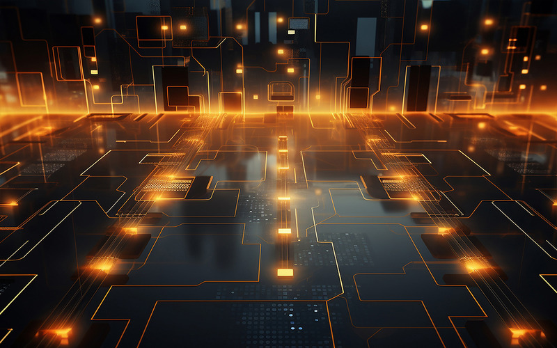 Pacchetto di background tecnologico digitale - Caratteristiche Immagine 18