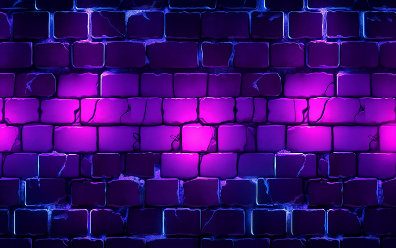 Neon wall background_neon brick wallbackground_brick wall with neon light effect_brick wall - Features Image 1