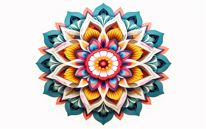 Premium mandala design_Colorful mandala background_flower mandala background_floral mandala - Features Image 1