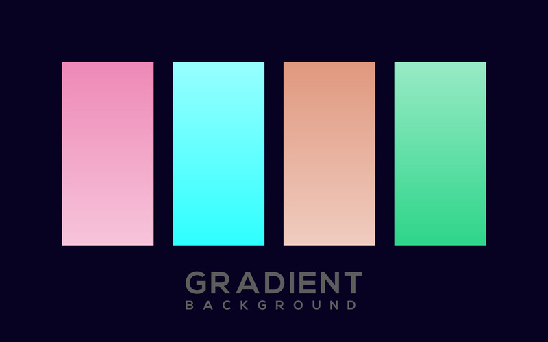 Pastel Gradiënt Vector Achtergrond Afbeeldingen Set - Features Image 1