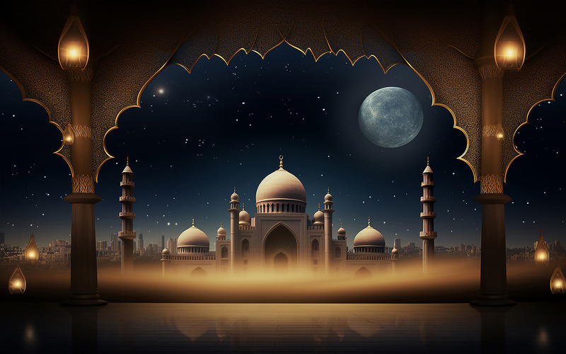 Islamic wall art design_islamic luxury wall background_islamic backgrounds design bundle - Features Image 4