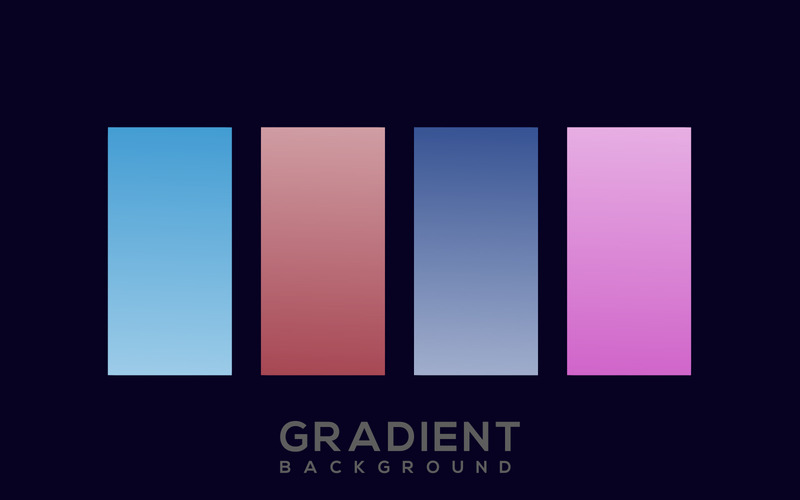 Vacker Gradient Solor Palett Vector Collection - Features Image 1