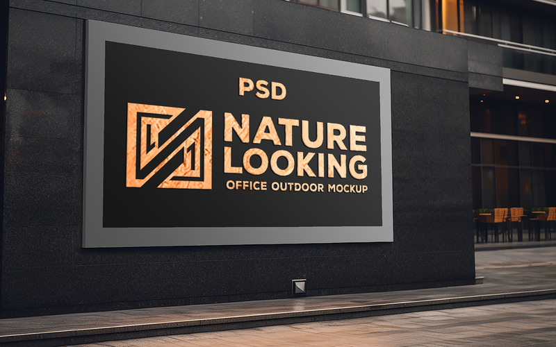 Store outdoor wall mockup | office outside wall mockup | building outside wall mockup - Features Image 1