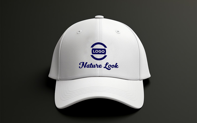 White Cap Logo Mockup Design - Features Image 1