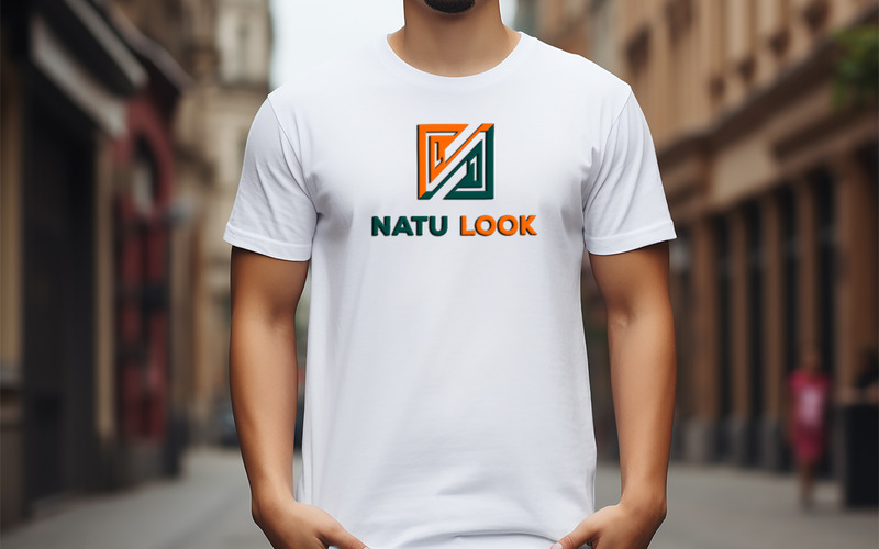 Mockup di maglietta da uomo | Mockup di maglietta bianca | modello di logo della maglietta - Caratteristiche Immagine 1