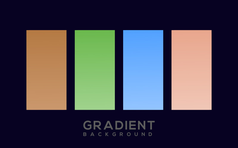 Color Swatch Gradient Background Vector Images Template - Features Image 1