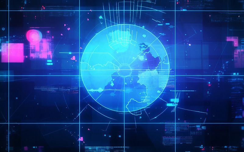 Tech background_global tech background_global map_tech background - Features Image 1