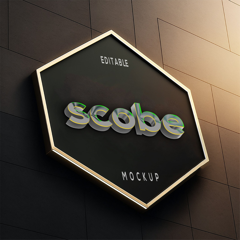 Neon Light Mockup_Premium Mockup__Wall Mockup_Building Logo Mockup_3d Logo Mockup - Features Image 1