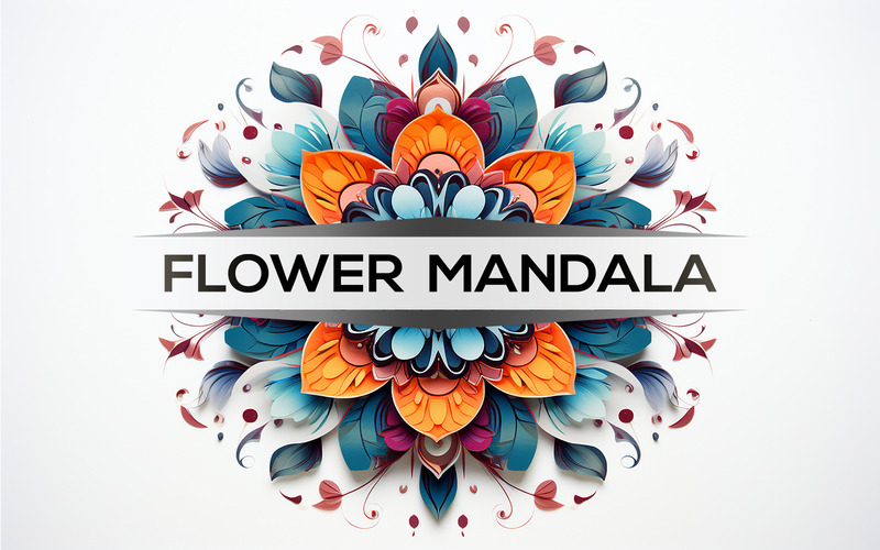 Design mandala premium | arte mandala floreale | mandala colorato | mandala floreale colorato art - Caratteristiche Immagine 1